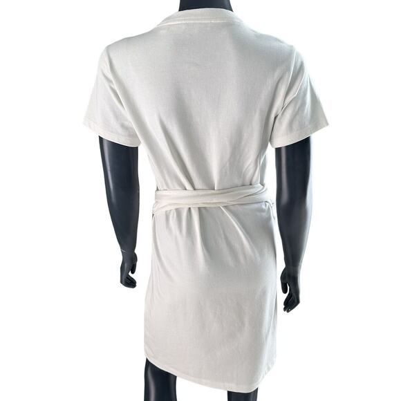 VINCE OFF-WHITE SIDE-TIE MINIDRESS XS X-Small - Picture 7 of 10